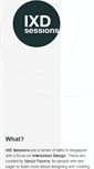 Mobile Screenshot of ixdsessions.com